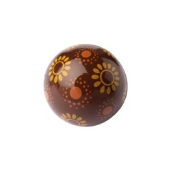 Sphères 3D chocolat noir,...