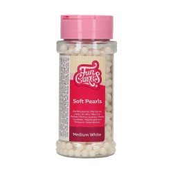 FUNCAKES PERLES SUCRE MEDIUM - BLANC - 50G