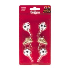 BOUGIES FOOTBALL X6 - dekora