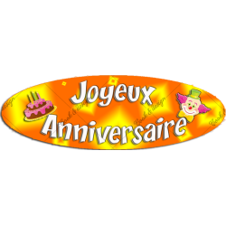 Plaquette azyme clown pour gâteau anniversaire