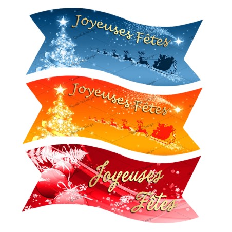 PLAQUETTE THEME JOYEUSES FETES2 x3