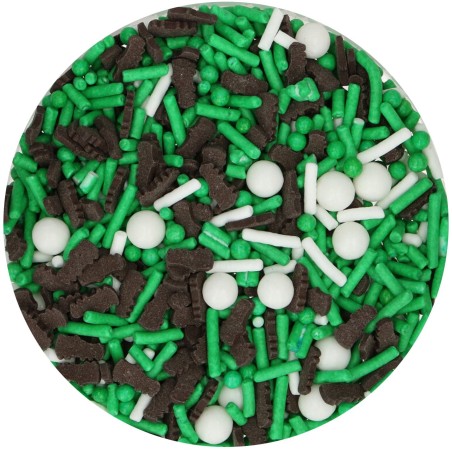 Mélange de sprinkles FunCakes Football pour décoration pâtisserie