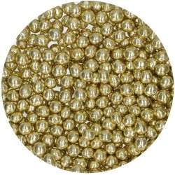 FunCakes Perles de Chocolat Croquant - Metallic Yellow 60g