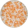 Perle Medium BLANC/ORANGE 60 g - FunCakes