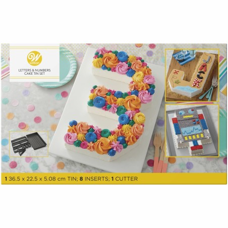 WILTON MOULE GÂTEAUX LETTER/NUMBER CAKES