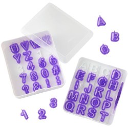 WILTON SET EMPORTE-PIÈCE -ALPHABET & CHIFFRES-