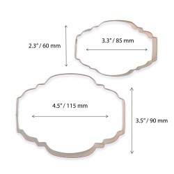 EMPORTE PIECE POUR BISCUITS ET GÂTEAUX X2 -  STYLE 2