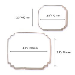 EMPORTE PIECE POUR BISCUITS ET GÂTEAUX X2 -  STYLE 5